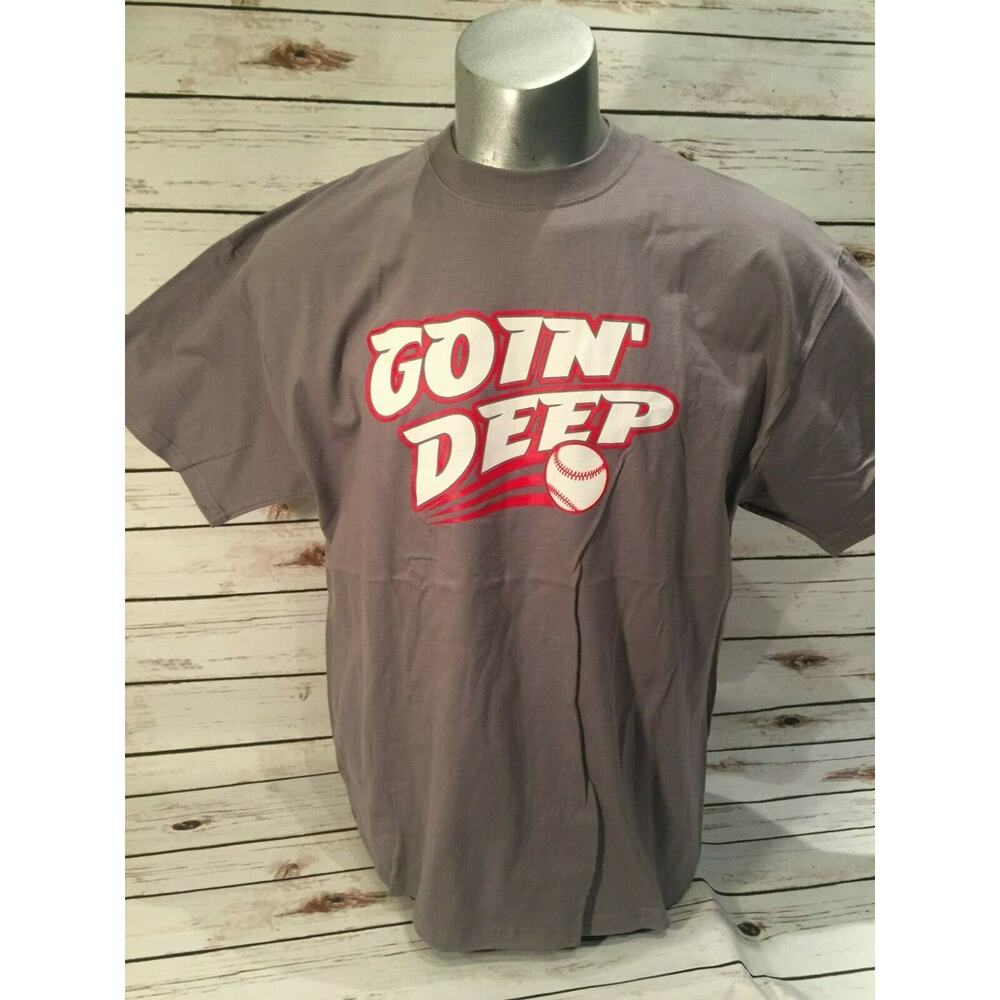 Going Deep Baseball Tee Shirt Base Ball Soft Softball Short Sleeve T Go Goin XL